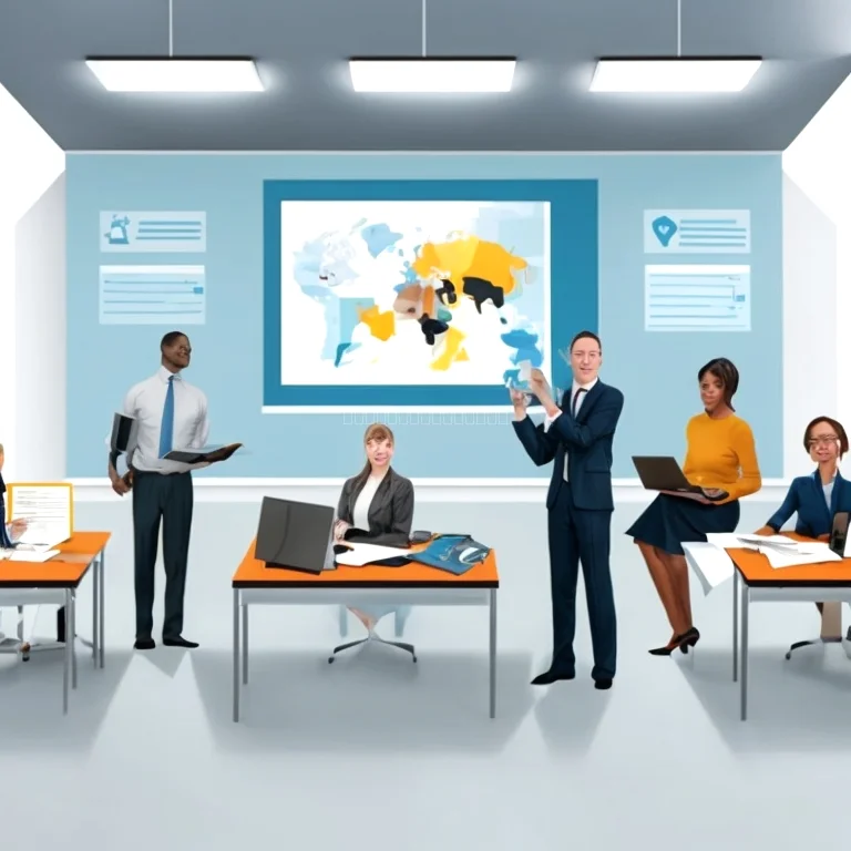 صف دراسي في NajahMaxPro لدورات التطوير المهني